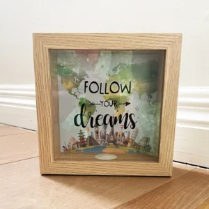 Alcancía En Madera Con Frases Motivadoras